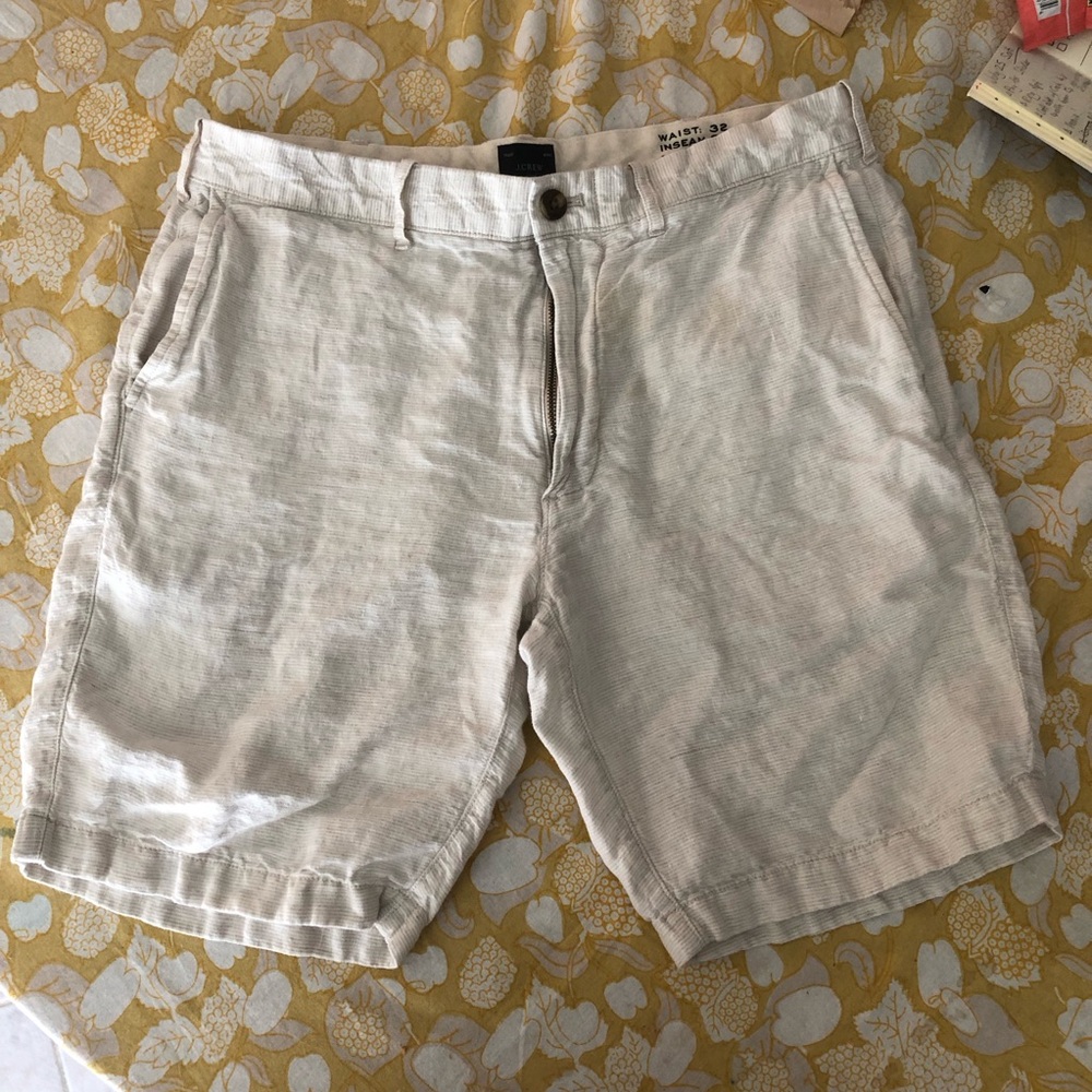 Men's Beige Cotton Shorts - Casual Summer Shorts